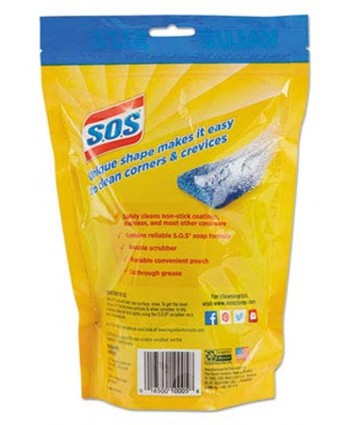 Non-Scratch Soap Scrubbers Blue 8 pack 1