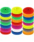 Plastic scrubbers for Dishes Plastic Pot scouring pad Nylon Dish Scrubber Round Poly mesh scouring Dish Pads Non Scratch Dish Scrubbers Assorted Color for Kitchen Cleaning Dishes 30 Pieces