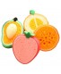 ROSENICE Cute Fruit Shaped Bath Brushes Sponges Scrubbers Bathing Tools for Kids 4pcs