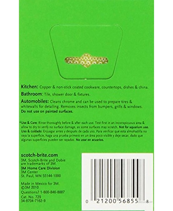 Scotch-Brite Cleaning Pads Dobie 6-Pack [Packaging May Vary]