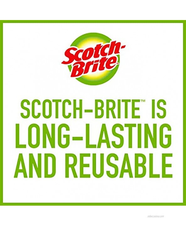 Scotch-Brite Dobie Cleaning Pads Ideal for Dishwashing Kitchen Bathroom and More Scours Without Scratching 3 Pads