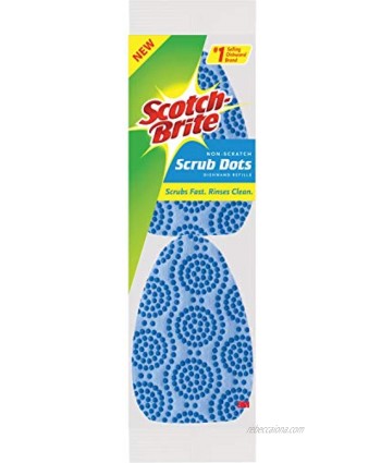 Scotch-Brite Scrub Dots Non-Scratch Dishwand Refills Fits All Scotch-Brite Dishwands 2 Refills