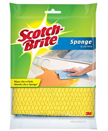 Scotch-Brite Sponge Cloth 3 pack of 2 sponge cloths which equals 6 spongesPack of 6.