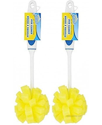 Scrub Buddies Dish Cleaning Sponges Blue Yellow