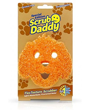 Scrub Daddy Sponge Special Dog Edition Scratch Free Sponge Dishwashing Sponge for Kitchen and Bathroom FlexTexture Soft in Warm Water Firm in Cold Odor Resistant 1ct