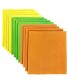 Swedish Dishcloth for Kitchen 12 Pack Kitchen Sponge Cloths for Cleaning Dishes Eco Friendly Reusable Cellulose Sponge Cloths Orange Green Yellow Assorted