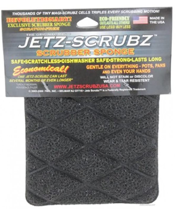 The Original Magic Jetz Scrubz J27 Scrubber Sponge Rectangle Pack of 3