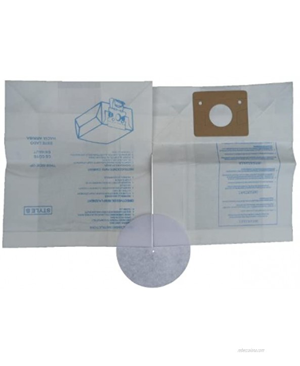 EnviroCare Replacement Vacuum Cleaner Dust Bags Designed To Fit Eureka Canisters Style B and S 3 Pack
