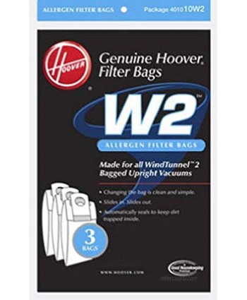 Hoover Type W2 Allergen Bag 3-Pack 401010W2