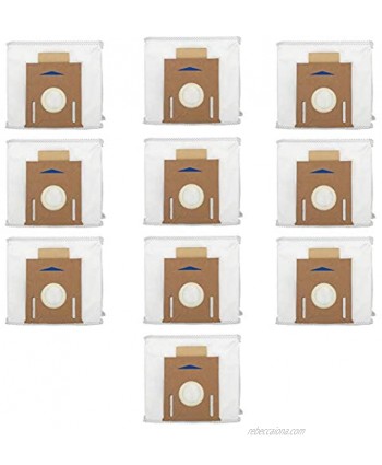 PIGUOAT 10 Pack Replacement T8 Bags Fit for Yeedi Vac Station Compatible with for Ecovacs DEEBOT OZMO T8 AIVI T8 Max and T8 Series N8 Pro Plus  N8 Pro Robot Vacuum