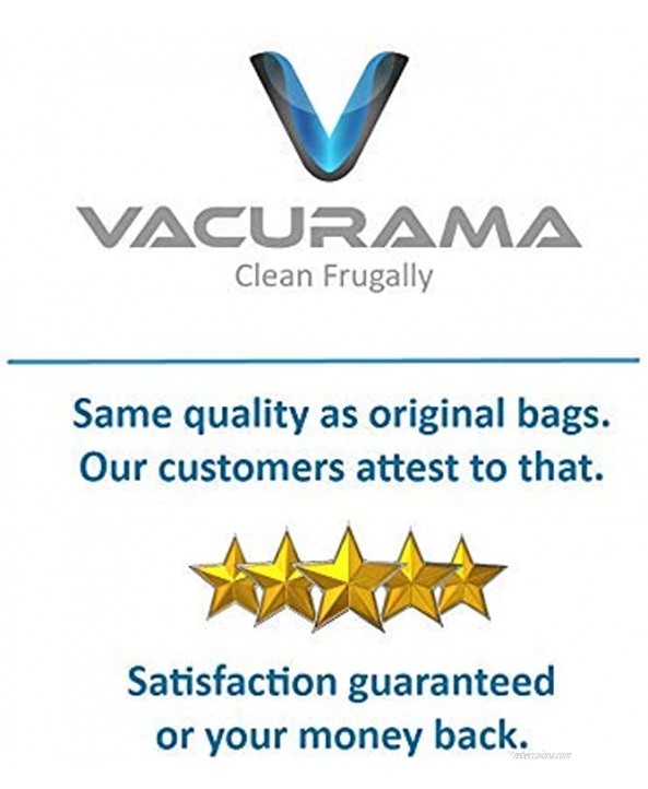 Vacurama Premium Bissell Vacuum Bags Compatible for Zing Zing 2 & PowerForce Canister Models 4122 4122D 1668 1668C 1668W 2154A 2154C 2154W 1608 Bag Type 213-8425 6 Pack