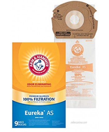 Arm & Hammer Eureka Style AS Premium Allergen Vacuum Bag 9 Pack