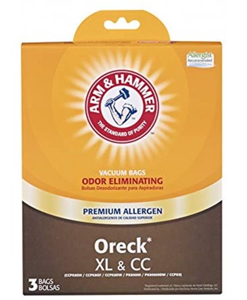 Arm & Hammer Oreck XL & CC Premium Allergen Bag 3 Pack