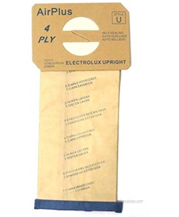 Electrolux & Proteam Type U Filter Upright Vacuum Paper Bags 12 Pk Part # 138
