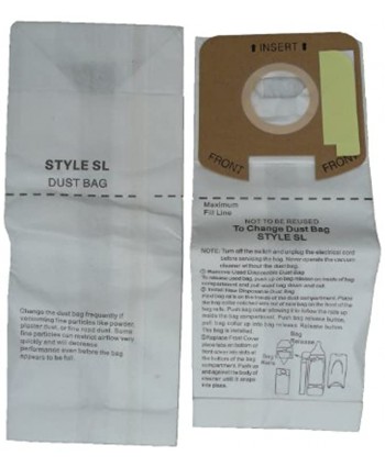 EnviroCare Replacement Type SL Vacuum Bag Designed To Fit Eureka Upright Vacuum Cleaners Models S782 SC785