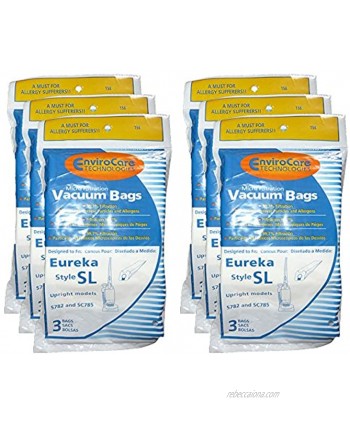 EnviroCare Replacement Type SL Vacuum Bag Designed To Fit Eureka Upright Vacuum Cleaners Models S782 SC785