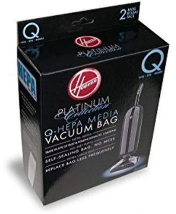 Hoover AH10000 Platinum Type-Q HEPA Vacuum Bag Five 2-Packs: Total 10 Bags
