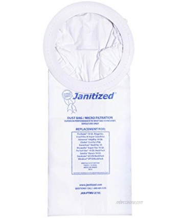 Janitized Backpack Vacuum Bags 10 Count