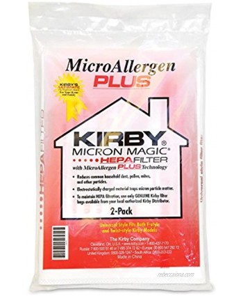 Kirby 205814 Micron Magic HEPA Filter Plus Bags 2Package may vary