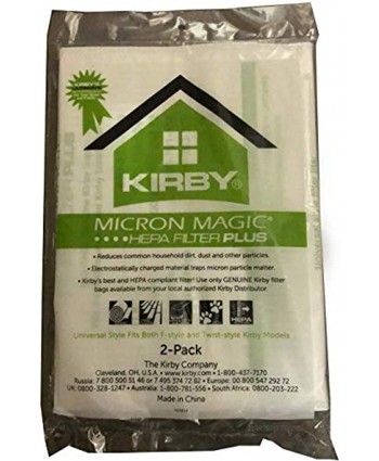Kirby Micron Magic Micro Allergen Plus HEPA Vacuum Filter Bags 205814A