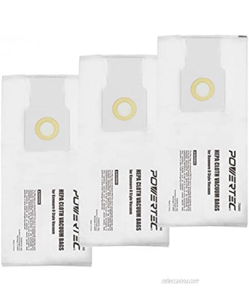 POWERTEC 75060 Filter Bags for Kenmore O Style Vacuums 3PK