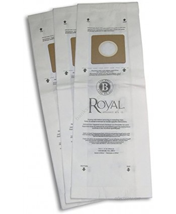 Royal Type B Vacuum Bags-10 per Pack 10 Bags White