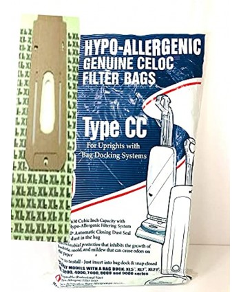 Upright Vacuum Bag for Oreck XL Canister Type CC Cleaner Filter Paper Bags CCPK8DW 8 pack