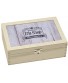 Contento 4028126230794 Teabox Traditional Shop .-Natur Storage Box for Wooden Tea Bags One Size Beige