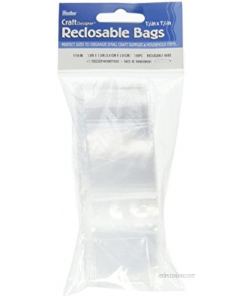 Darice 1115-06  Poly  Re-Closable Bags 1.5x1.5-Inch 100 Piece