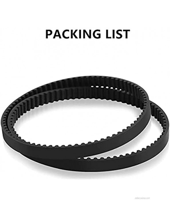 JEDELEOS Replacement Belts for Shark Rotator NV500 NV501 NV502 NV503 NV505 & NV500W Lift-Away Vacuum Cleaner Pack of 2