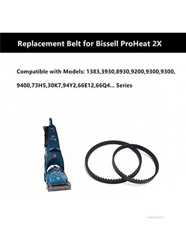 MFLAMO Replacement Belt for Bissell ProHeat 2X Part 203-6688 & 203-6804 2-Set