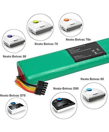 12V 4000mAh Ni-MH Battery Replacement for Neato Botvac 70e Neato Botvac 75 Neato Botvac 80 Neato Botvac 85 Neato Botvac D75 Neato Botvac D80 Neato Botvac D85 945-0129