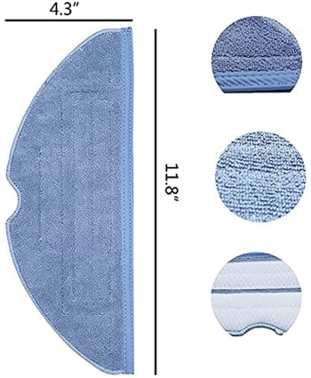 Replacement Spare Parts Microfiber Mop Clothes Cleaning Pads Fits for Roborock T7S T7S Plus S7 Vacuum Cleaner Robot Accessories 10 Pcs