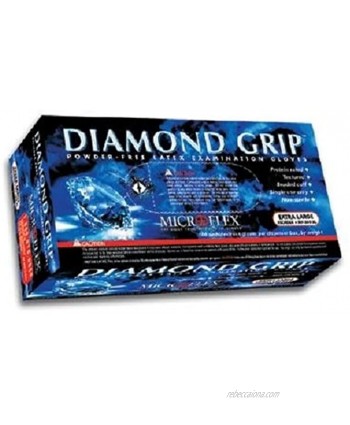 Microflex MF300XL Powder Free Diamond Grip Latex Gloves XL 100 Gloves per Box 2 Pack