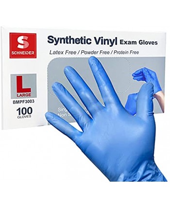 1000 Synthetic Vinyl Gloves Large  Gloves Disposable Latex Free Non Latex Gloves Large Powder Free Vinyl Gloves Large Vinyl Gloves Vynle gloves Hand Gloves Disposable Vynil Gloves Large