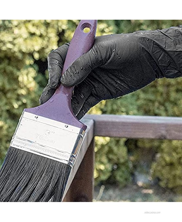 1st Choice Black Nitrile Industrial Disposable Gloves 6 Mil Latex & Powder-Free Food-Safe Textured