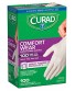 Curad CUR4125R Latex Exam Gloves One Size Fits Most Pack of 100