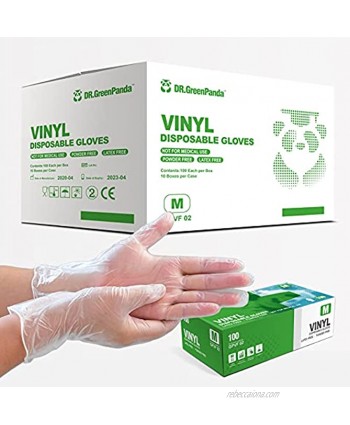 Dr.GreenPanda Vinyl Gloves Medium Case of 1000