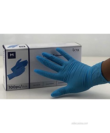 Gen-x Blue Nitrile Glove Latex Free  Powder Free Textured Non-Sterile 100pc Box