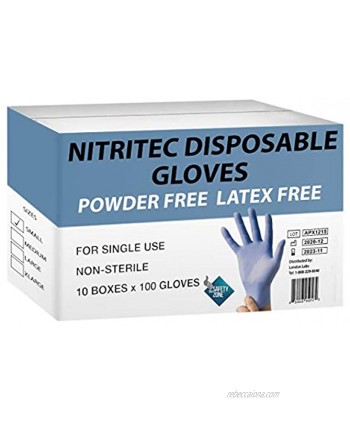 London Labs Nitritec Gloves Disposable Latex Free 1000 Count
