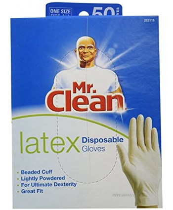 Mr. Clean Disposable Latex Glove 50 Count