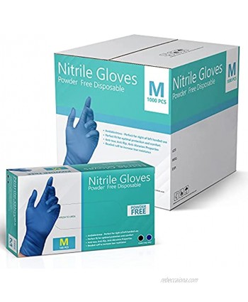 Nitrile Gloves Disposable Gloves Comfortable Powder Free Latex Free | 10 Boxes | 1000 Gloves
