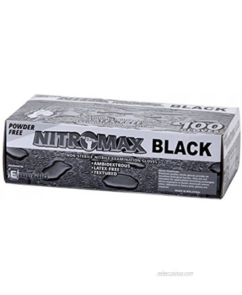 Nitromax Black X-Large Gloves 1085 100 a box