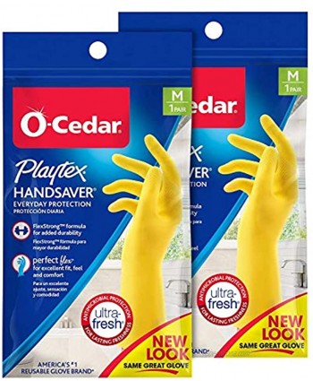 Playtex Handsaver Reusable Rubber Gloves Medium Pack 2