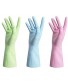 Rubber Gloves-Latex Free Kitchen Cleaning Gloves Household waterproof dishwashing Large（3-Pack）