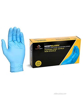 Superior Nitrile Gloves 100 Count 4mil Latex Free Disposable Powder Free Blue