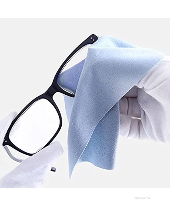 12 Pack Microfiber Cleaning Cloths,Premium Eyeglass Cleaning Cloths Lint Free Cloth for Cleaning Electronics Glasses TV Screen Cell Phone and Laptop,5.9X6.0