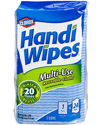 Clorox Handi Wipes Dry Multi-Use Reusable Cloths 72 Count