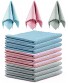 Microfiber Cleaning Cloths 12Pack Fish Scale Cleaning Rags Nano Cleaning Towels Reusable Multi-Purpose Lint Free Kitchen Rags for Cleaning for Cars Glass Windows Mirrors Screen12 x 16 inch