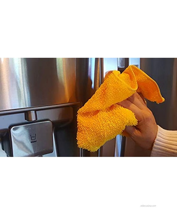 Mr.Towels Large Mixed-Color Microfiber Cleaning Cloth All-Purpose Cleaning Towels Pack of 12 Size: 16 x 16 6 Colors